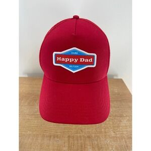 Happy Dad Hard Seltzer Red Trucker Hat Snapback Mesh Cap Nelk Boys Full Send